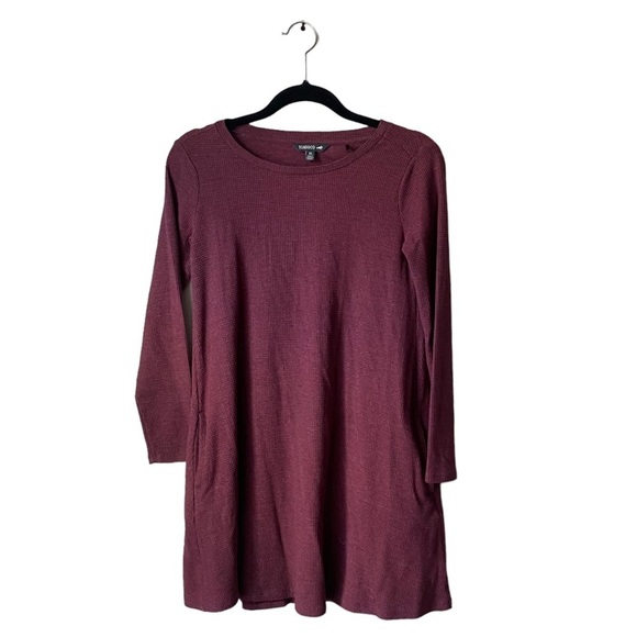 Toad&CO‎ Maroon waffle knit dress - Picture 1 of 7